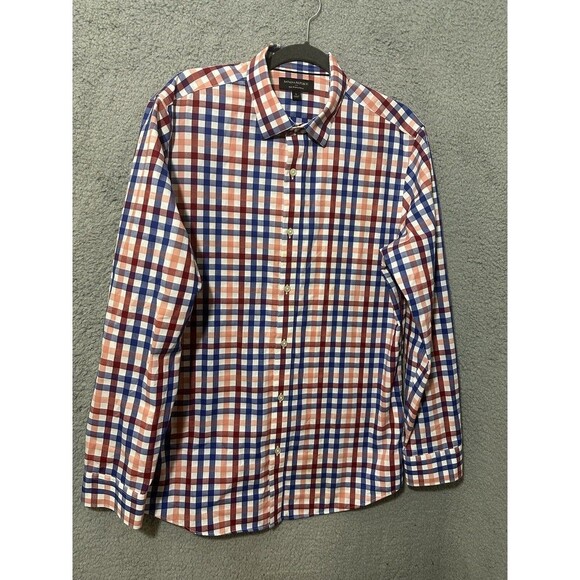 Banana Republic Men’s Cotton Button Up Shirt Tailored Non Iron Slim Fit Large - Picture 2 of 7